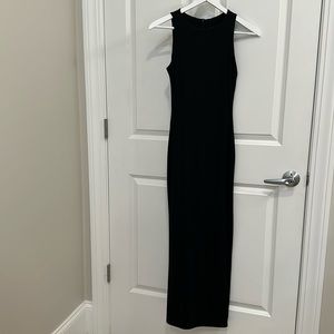 NAKED WARDROBE BLACK SEXY DRESS THAT GOES DOWN TO ANKLES